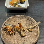 じき 宮ざわ - 鮎の骨煎餅