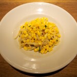 スガハラ - 栃木 とうもろこし スパゲッティーニ ペペロンチーノ