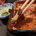 うなぎ割烹 大江戸 - 極上鰻重（共水鰻）アップ