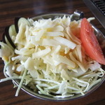 江戸前汽船 もんじゃ屋形船 - 始めの三品（茄子チーズもんじゃ)