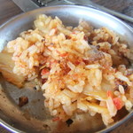 江戸前汽船 もんじゃ屋形船 - キムチチャーハン