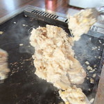 江戸前汽船 もんじゃ屋形船 - ドリア作成中