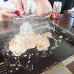 デザートもんじゃ作成中