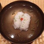 伯雲 - 淡路の鱧と水茄子のお椀