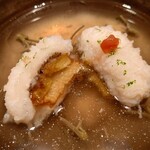 伯雲 - 淡路の鱧と水茄子のお椀