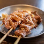 四文屋 - 料理写真:2024.7 シキン（120円）食道、ハツエンガワ（120円）心房