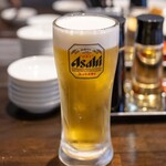 野方餃子 - 2024.7 生ビール（638円）アサヒスーパードライ