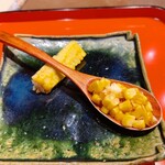 一石三鳥 - とうもろこしの炉端焼き