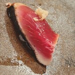 木挽町 とも樹 - 気仙沼の鰹は握りでも供されました