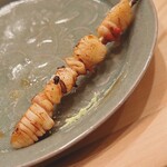 木挽町 とも樹 - 北寄貝の紐と小柱の炙り