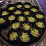 ウェスティンホテル東京 - 茶そば　薬味添え　２０１４年３月