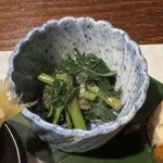 赤坂 鮨大谷 - モロヘイヤの土佐和え