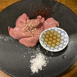 横須賀夜市 - 鶏の白レバー刺