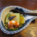 日本料理 梅林 - よもぎ豆腐