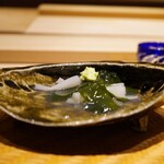 炎水 - ★蒸し鮑（島根）、わかめ（鳴門）、芋茎（千葉）