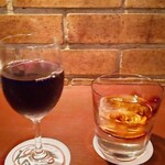 旬菜食卓 びすとろ KAZU - 赤ワイン　バレンタイン水割り