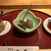 すし屋のさい藤 札幌本店 - お通し：ツブ貝塩茹