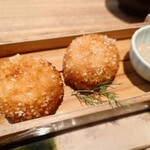 豆腐料理 空野 - 豆乳蟹クリームコロッケ定食(1,200円)