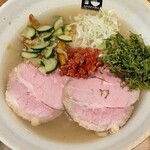 麺処 天川 - 冷やしらあめん(麺大盛り)