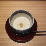 炭焼 おかげさん - [2024年7月　訪問]じゃがいもの冷製スープ。かなりフレンチ寄りの本格的な味わい。すごく丁寧に作られているのが分かります。