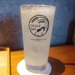 炭焼 おかげさん - [2024年7月　訪問]可愛らしいオリジナルグラス。