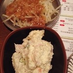 Chiba Chan - お通しの　あんかけもやしとおやじ応援団ポテトサラダ