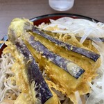 峠そば - ナスがデカい！