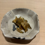 北の華 はやし - ワサビの茎　初めて食べた