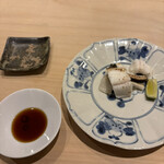 北の華 はやし - アナゴの白焼　塩スダチかポン酢旨し