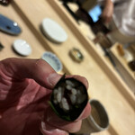 北の華 はやし - ハスカップ巻き　自家製のハスカップ漬け　梅干しの様な爽やかな味わい