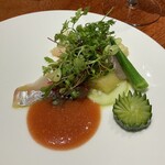 luogo - 鮮魚　ガスパチョ　マンゴー