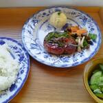 ちぽのカフェ - 料理写真:梅風味ハンバーグ定食