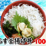 おさかな共和国 えびす丸 - 料理写真:しらす釜揚げ丼