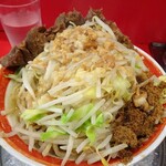 ラーメン タロー 五反田の陣 - 小ラーメン豚入り1,000円（野菜、アブラ、削り節）