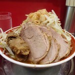 ラーメン タロー 五反田の陣 - 小ラーメン豚入り1,000円（野菜、アブラ、削り節）