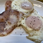 豚正 - 田中農場のハムエッグ