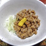 山形屋旅館 - 朝食（金山納豆）