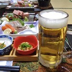 山形屋旅館 - 夕食（生ビール）