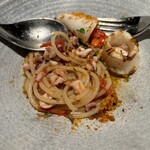 日本のイタリア料理店 sai - たくさんのイカ