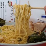 ラーメンショップ ◯化 多古店 - ネギチャーシューメン大盛＋味玉、わかめ