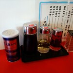 ラーメンショップ ◯化 - 卓上調味料