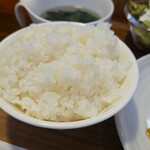 キッチン ブルー グローブ - ご飯大盛りのアップ