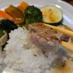 キッチン ブルー グローブ - 最後のヒレ肉も肉厚でした