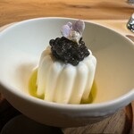 TOEDA - 北海道産カマンベールを使ったババロア、キャビア乗せ