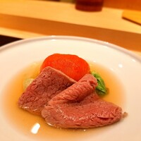 日本料理 柳燕 - ⚫倉石牛ヒレ肉のしゃぶしゃぶ  トマト