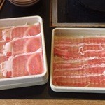しゃぶしゃぶ温野菜 - アンデス高原豚のしゃぶしゃぶ定食