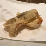 天麩羅 杉 - ヒラメ　ヒラメの皮煎餅