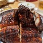 炭焼 うな富士 - 上鰻丼肝焼き乗せ