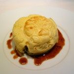 レストラン・セン - フォアグラと菜の花のスフレ