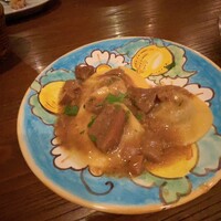 フィーコディンディア - ラビオリポリチーソース